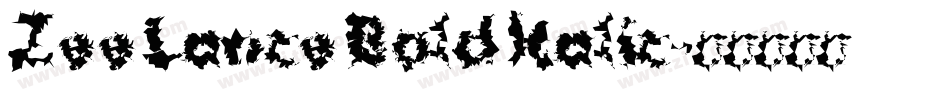 Zee Lance Bold Italic字体转换